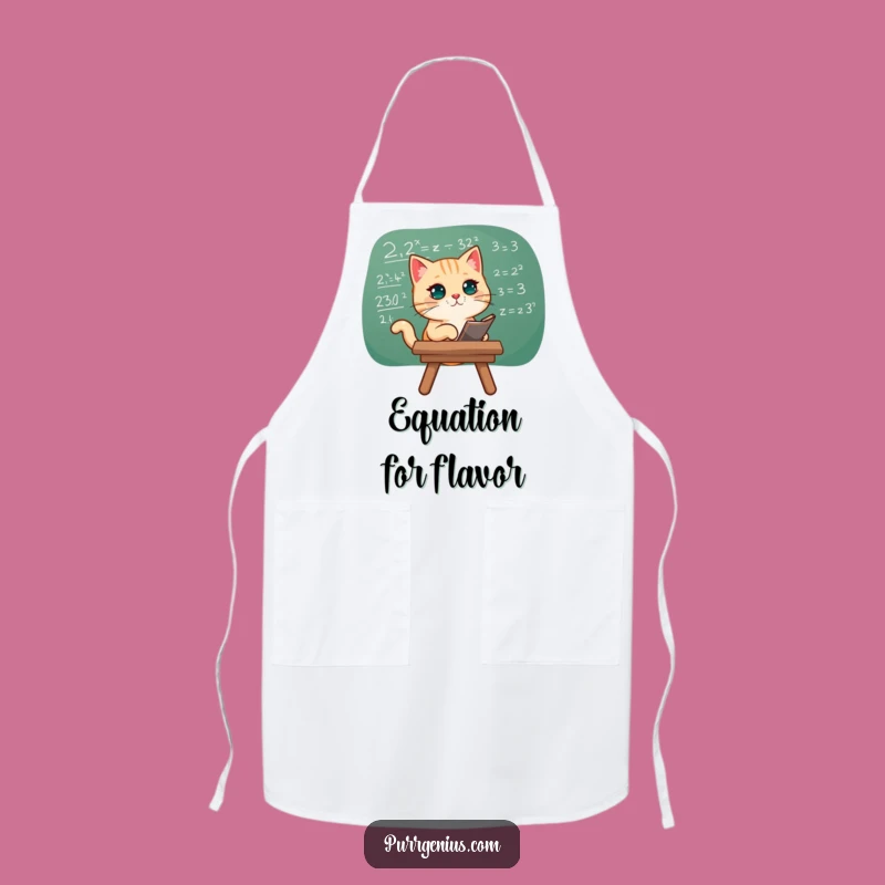 Funny Cat Math Equation Apron: Cook Up Some Smart Ideas