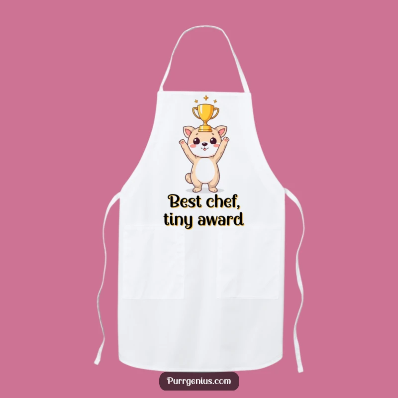 Funny Animal Trophy Apron: Cook Like a Champion