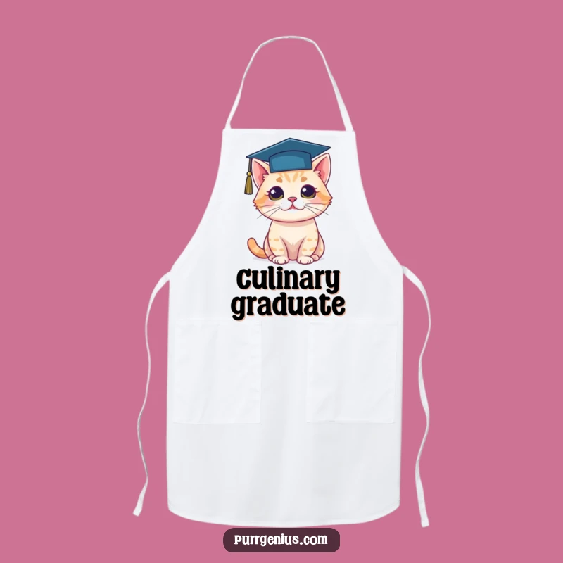 Funny Cat Graduation Cap Apron: Cook Up Some Smart Ideas