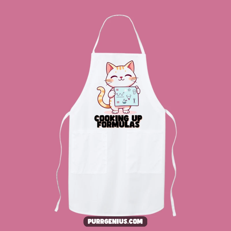 Funny Kawaii Cat Educator Apron: Teach with Style and Humor