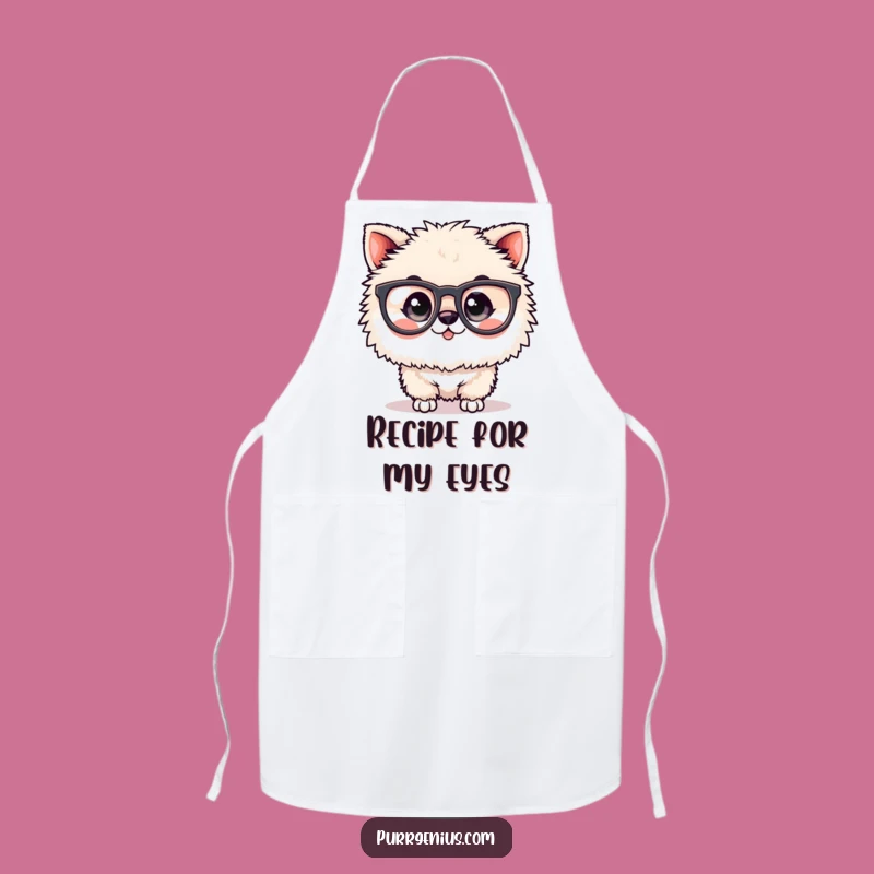 Funny Spectacled Animal Apron: Cook with Intellectual Flair