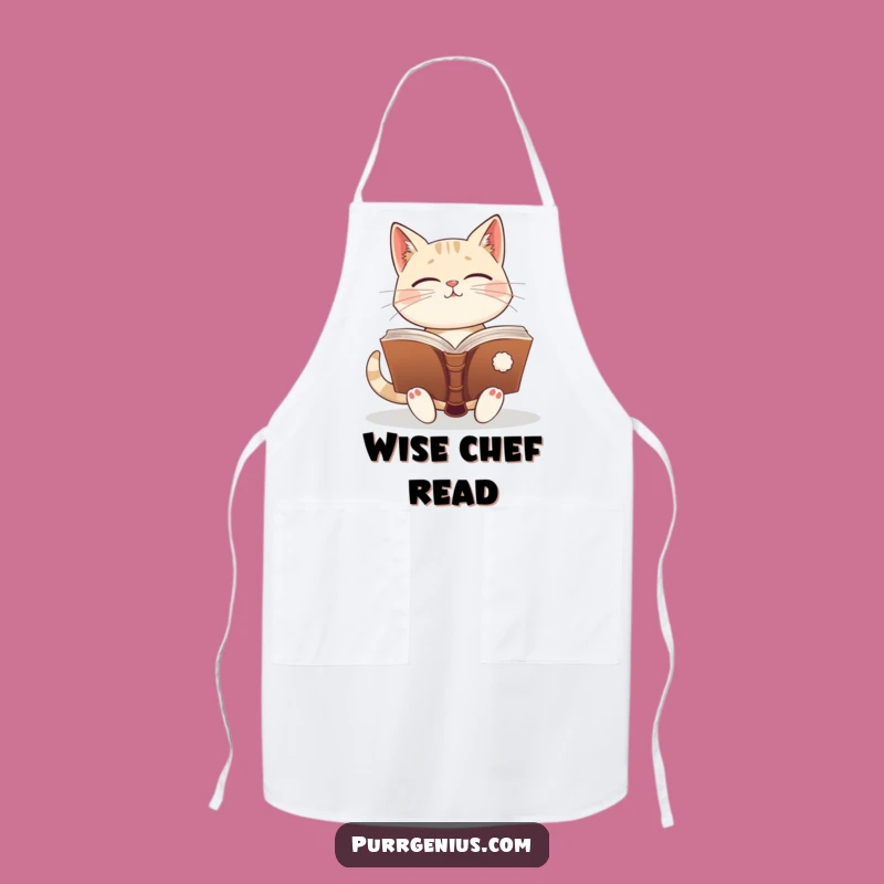 Funny Wise Cat Apron: Cook with Ancient Wisdom and This Hilarious Feline