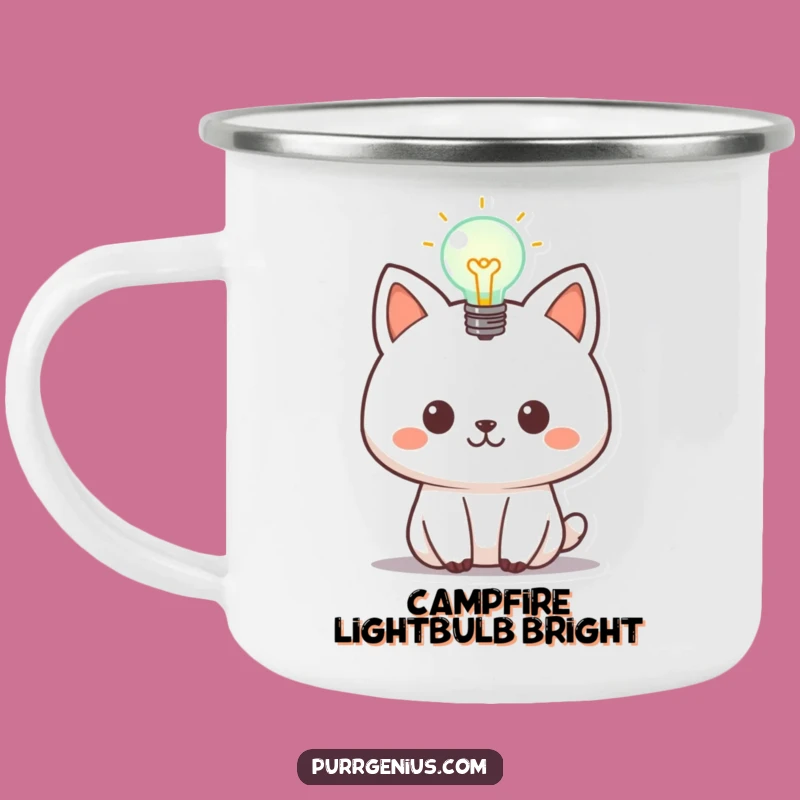 Adventure-Ready Funny Animal Lightbulb Camping Mug