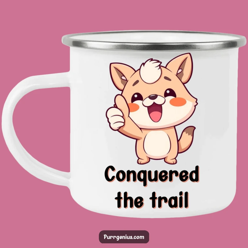 Funny Animal Thumbs Up Camping Mug: Adventure Ready & Hilariously Funny Gift