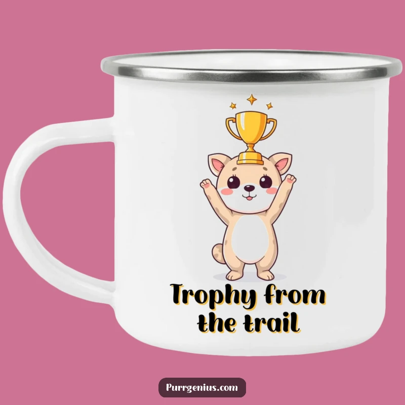 Funny Animal Trophy Camping Mug: Toast Victories by the Fire