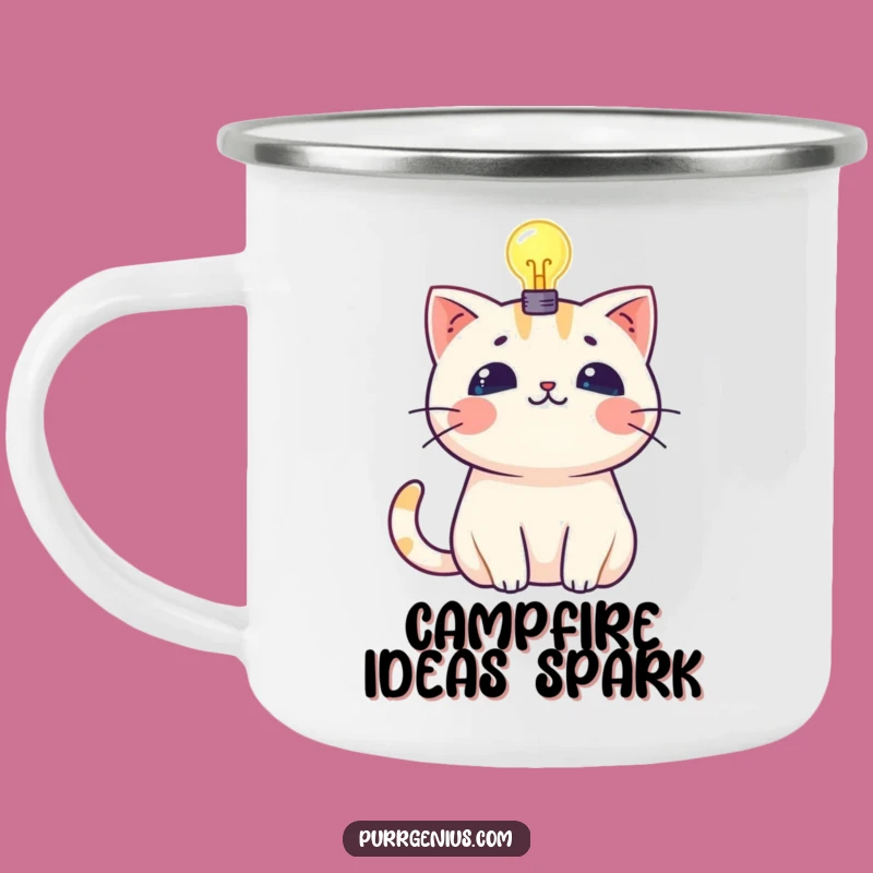 Funny Kawaii Cat Lightbulb Camping Mug: Ideas for the Trail