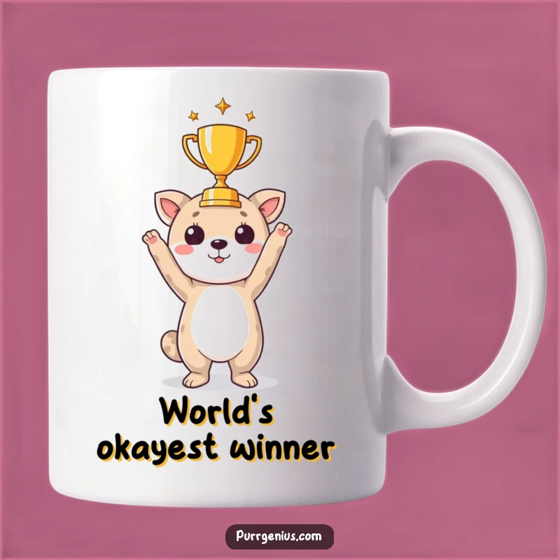 Funny Animal Trophy Mug: Celebrate Victories with Whimsical Charm