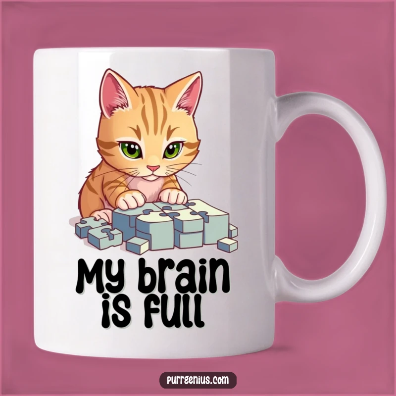 Funny Cat Puzzle Master Mug: A Hilarious Gift for Brainy Pet Lovers