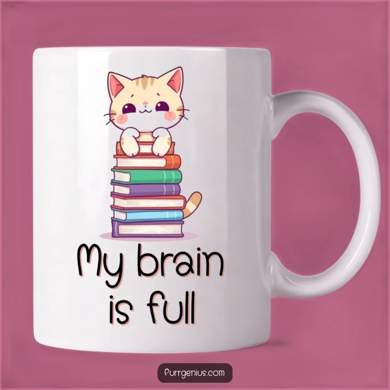 Funny Cat Equilibrium Book Lover Mug - Hilarious Gift for Bookworms