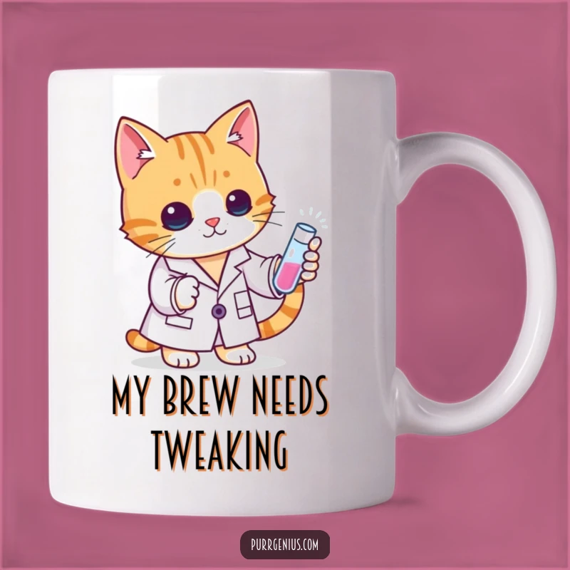 Funny Scientist Cat Mug: Adorable Feline Chemist Funny Gift for Lab Lovers