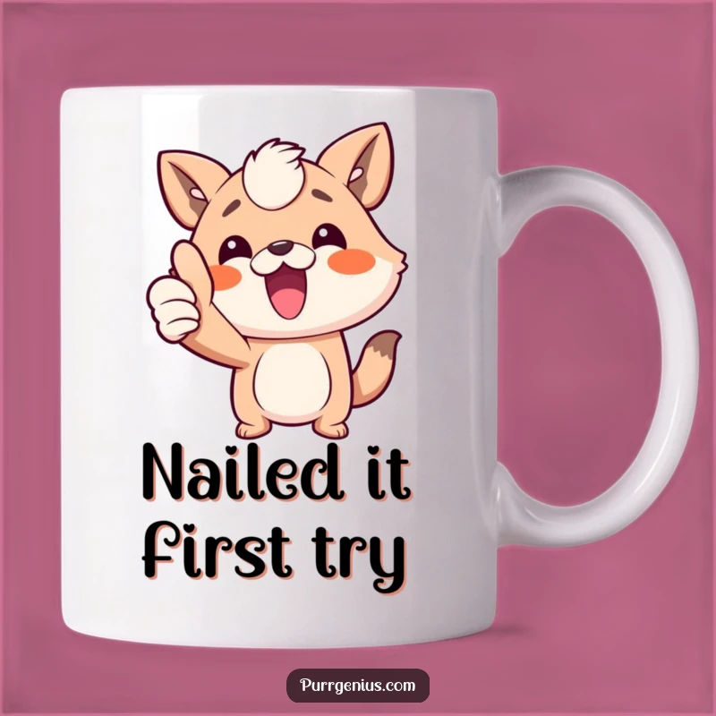 Funny Animal Thumbs Up Mug: The Perfect Motivational & Funny Gift for Your Favorite Champ