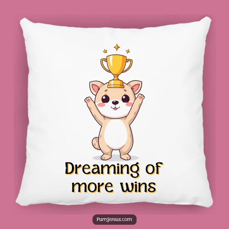 Funny Animal Trophy Pillow: Snuggle Up with Your Accomplishments
