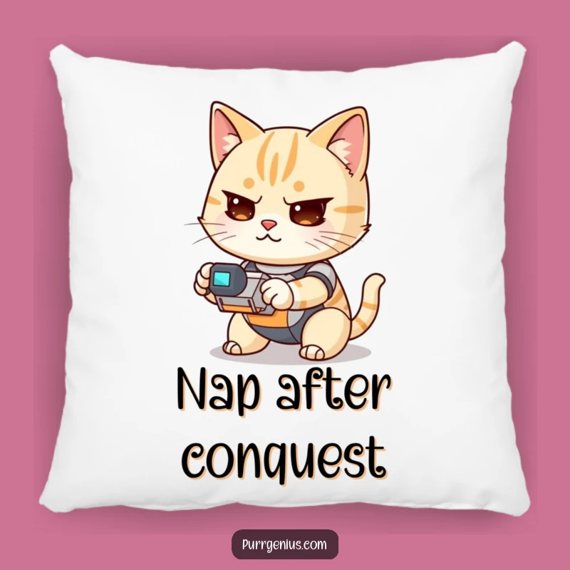 Funny Kawaii Cat Robot Cuddle Pillow: Soft & Hilarious Cat Decor Gift