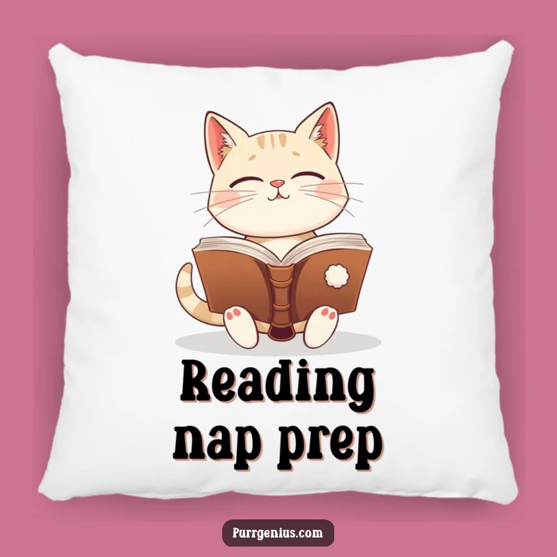 Funny Wise Cat Pillow: Snuggle Up with Knowledge and This Hilarious Feline Friend