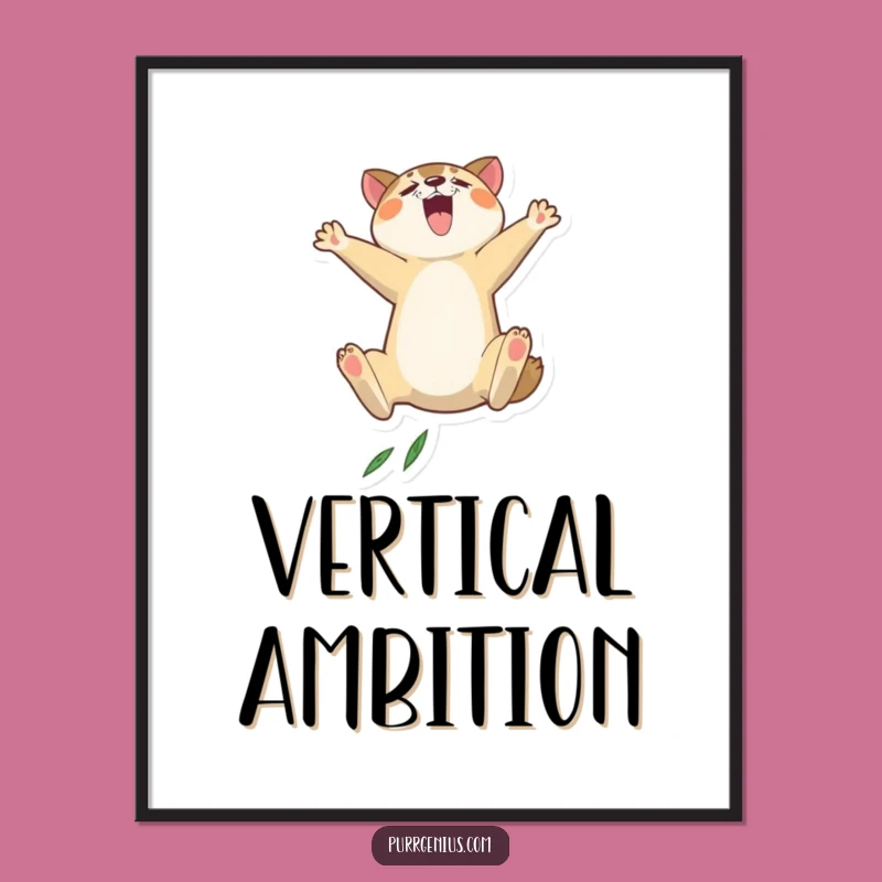 Funny Leaping Animal Digital Art: Dynamic Decor