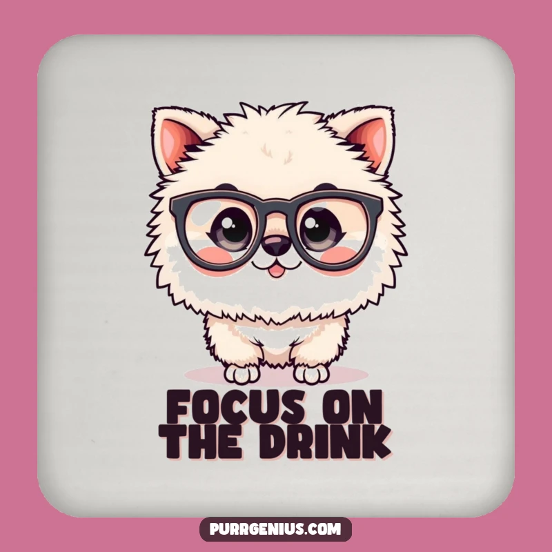 Funny Spectacled Animal Coaster: Smart Protection for Drinks