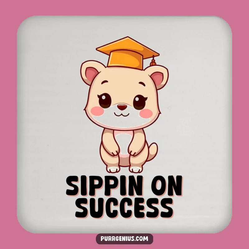 Funny Grad Animal Coaster: Protect Surfaces with Smart Style