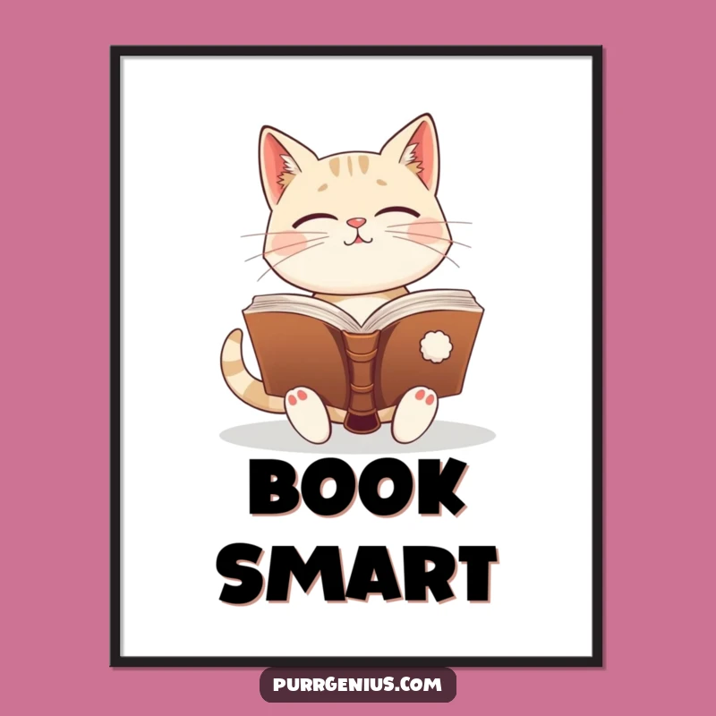 Funny Wise Cat Poster: Decorate Your Space with This Hilarious Feline Wisdom Art