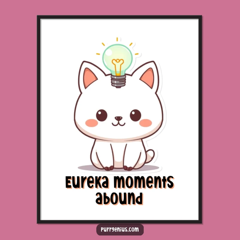 Funny Animal Lightbulb Poster: Decorate with Inspiration