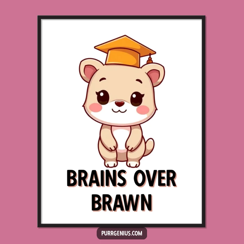 Funny Grad Animal Poster: Decorate with Scholastic Humor