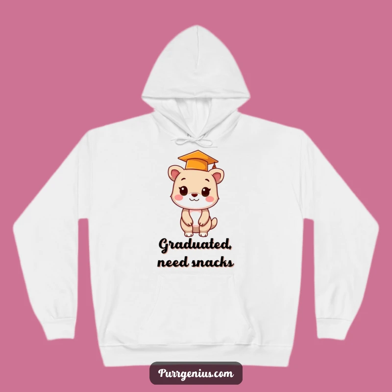 Cozy Funny Grad Animal Hoodie: Warm Memories of School Days