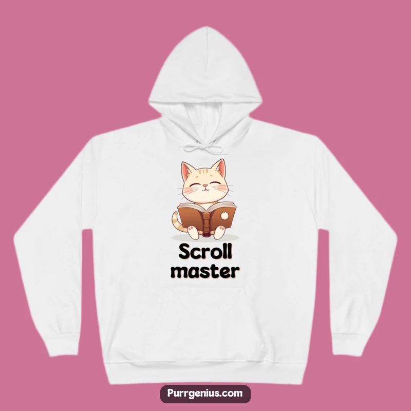 Funny Wise Cat Hoodie: Stay Cozy While Absorbing Ancient Knowledge
