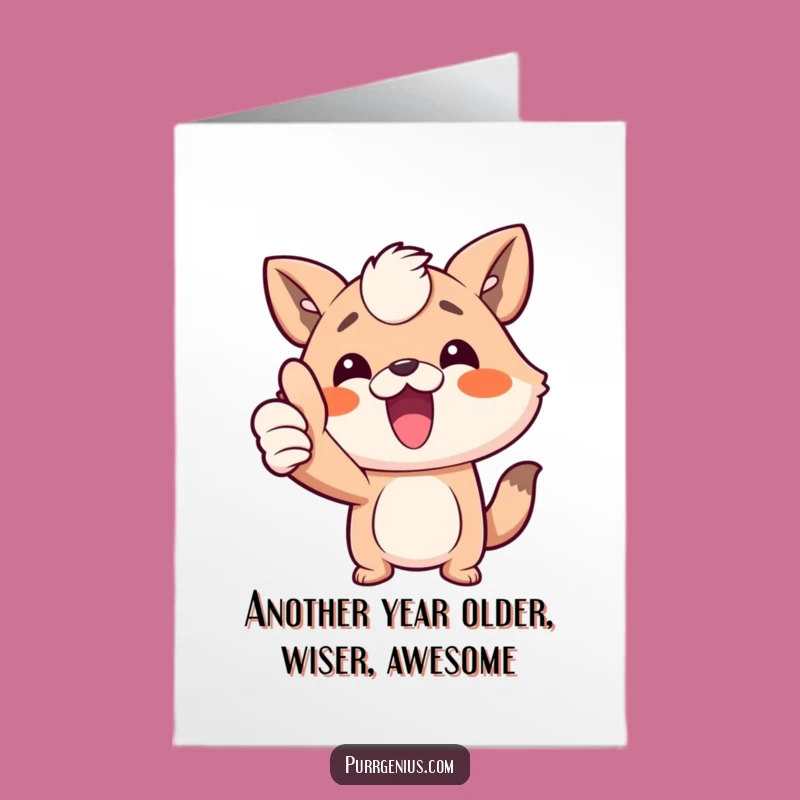 Free Printable Birthday Card: Funny Animal Thumbs Up, A Hilarious Downloadable Gift!