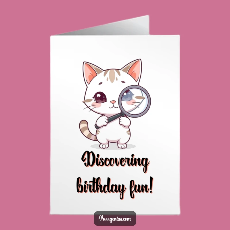 Free Printable Birthday Card: Detective Cat, Mysterious DIY Gift for a Curious Pal!