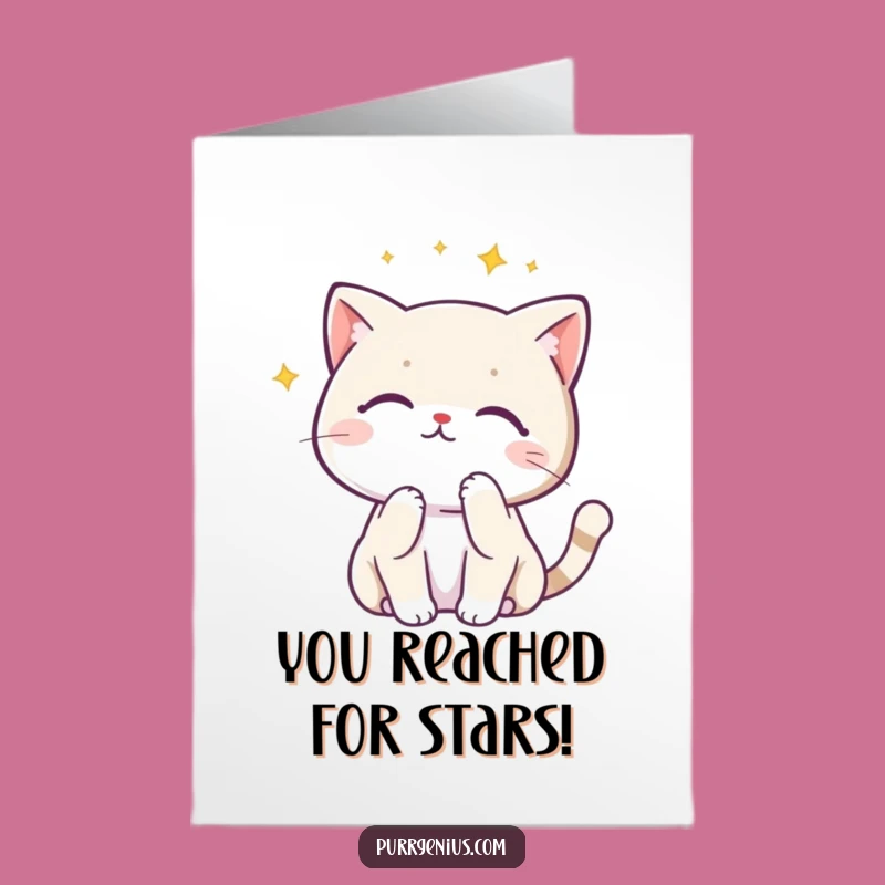 Free Printable Kawaii Cat Constellation Congrats Card - Funny Downloadable Gift