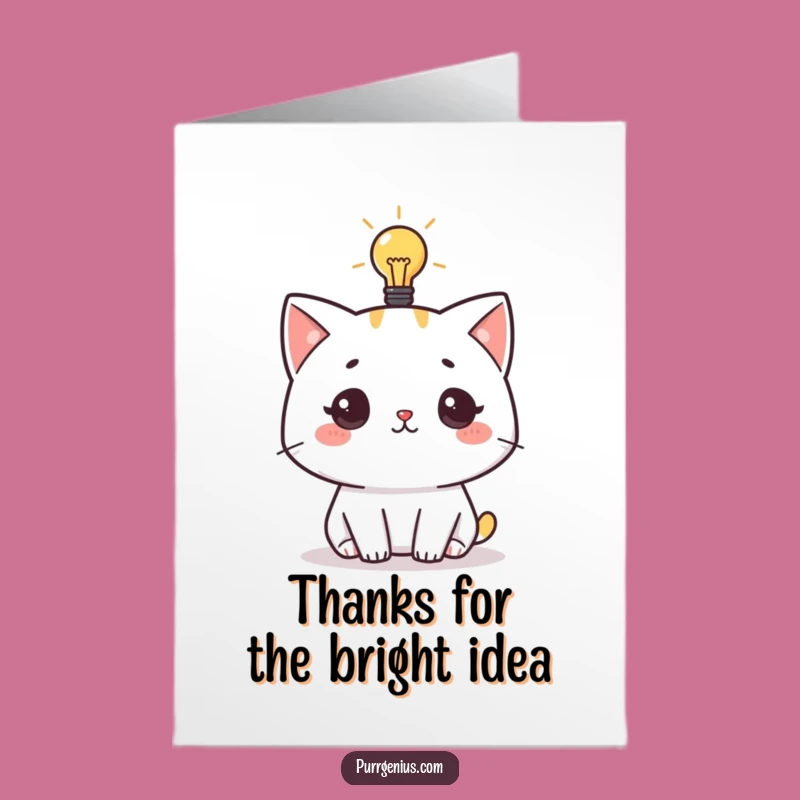 Free Printable Thank You Card: Clever Cat Idea, Great Downloadable Gift!