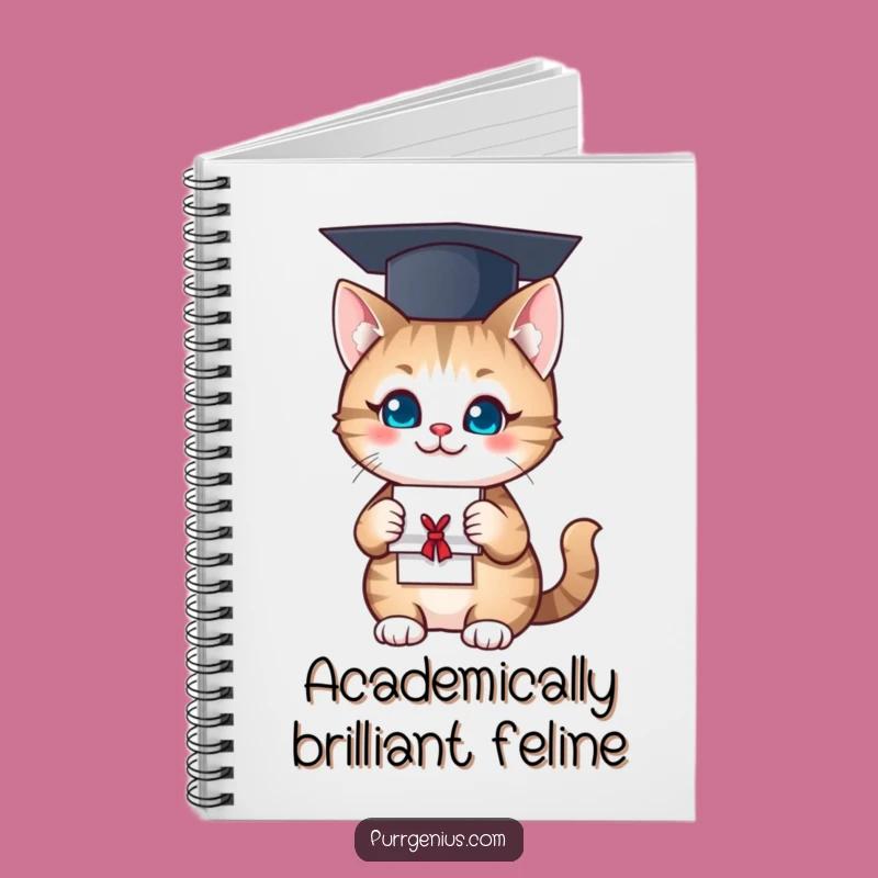 Funny Notebook: Graduate Cat Journal, Smart & Humorous Pages for Ideas