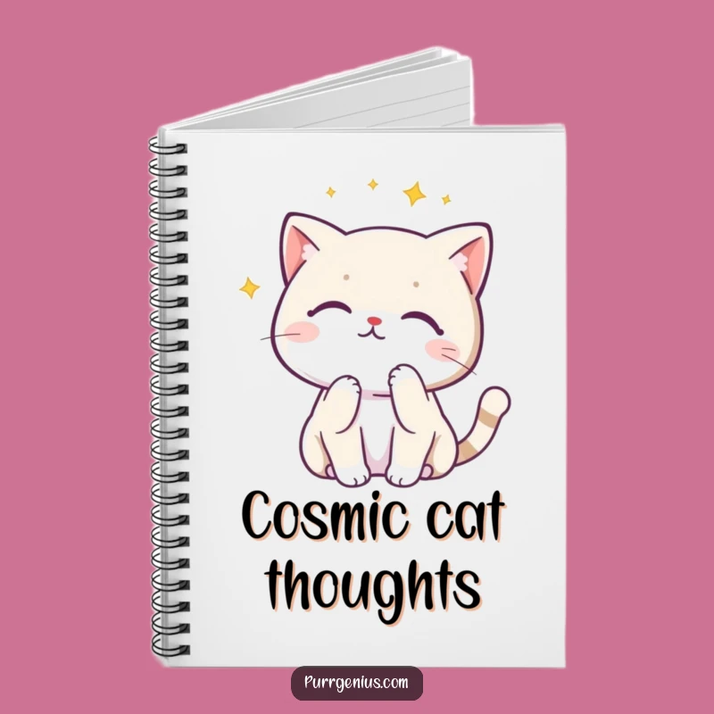 Funny Kawaii Cat Constellation Notebook: Jot Down Your Cosmic Thoughts