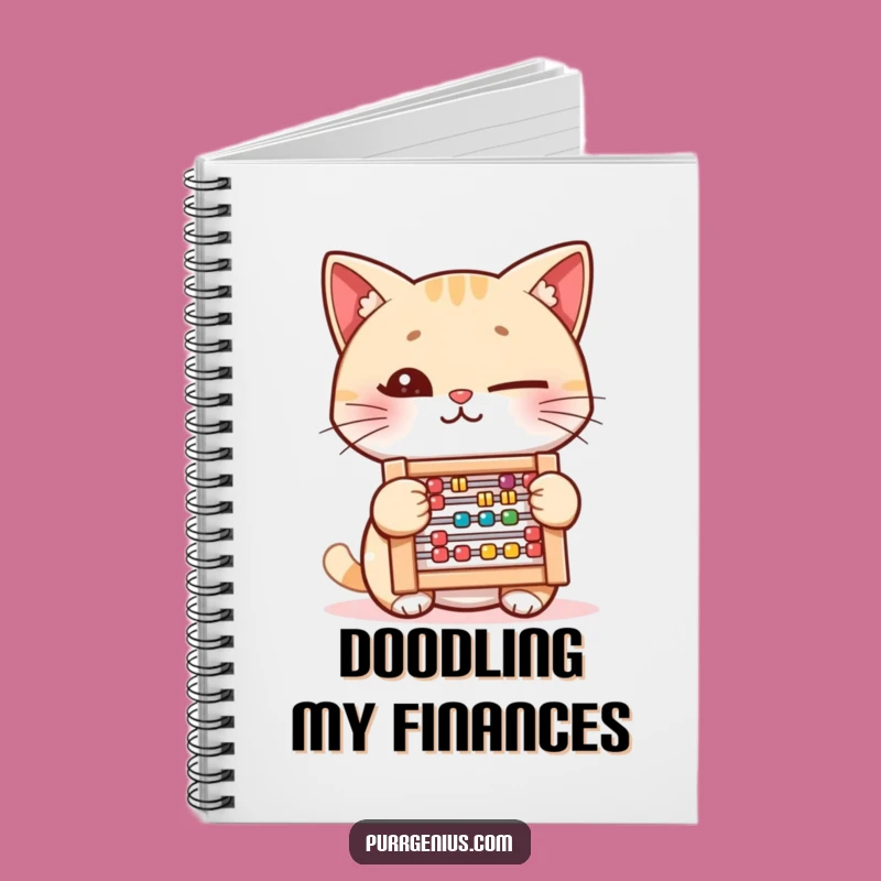 Funny Clever Cat Notebook: Witty Feline Abacus Journal, Smart Gift