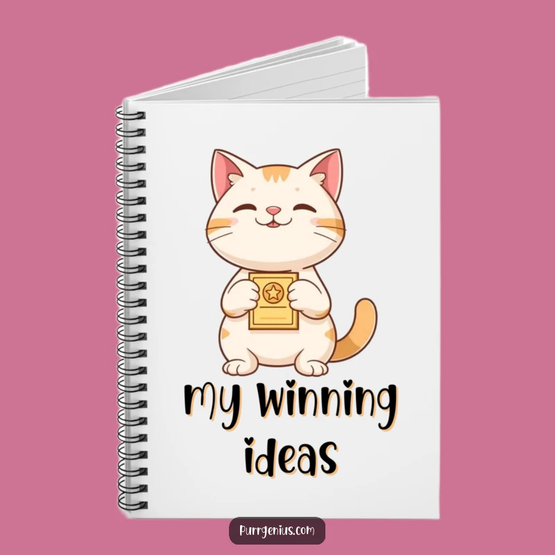Funny Achievement Cat Notebook: Proud Feline Journal, Award Gift