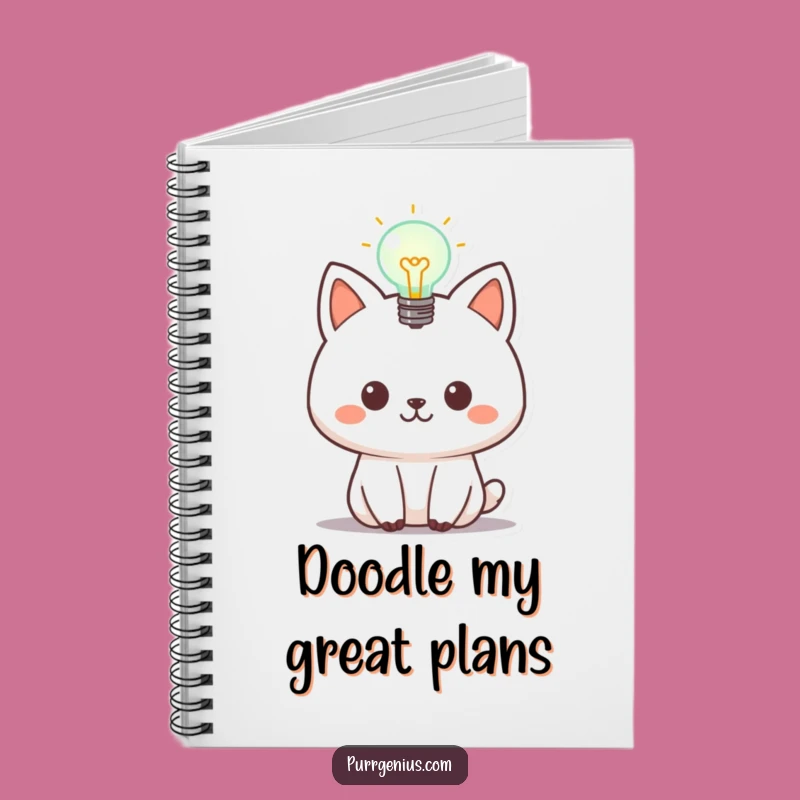 Funny Animal Lightbulb Notebook: Jot Down Your Genius