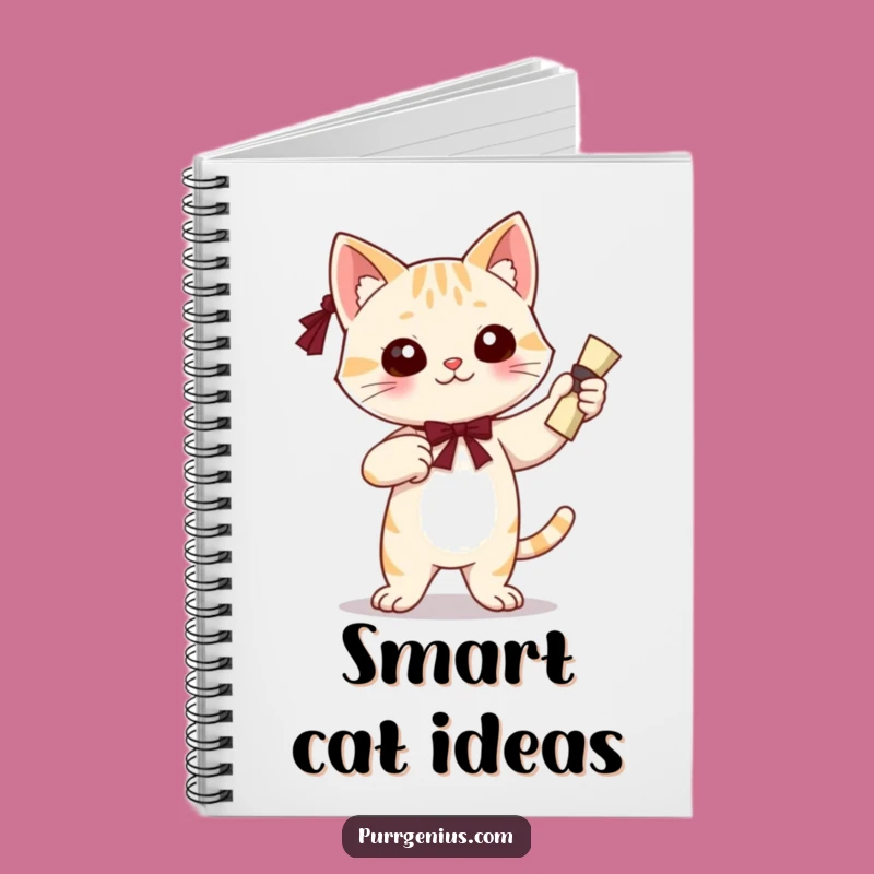 Funny Grad Cat Notebook: Confident Diploma Notes