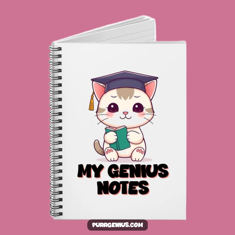 Funny Kawaii Cat Graduation Notebook: Jot Down Brilliant Ideas!
