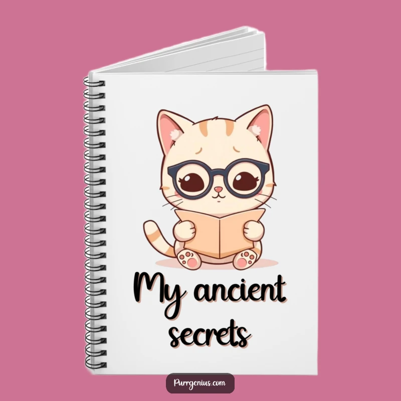 Funny Kawaii Cat Scholar Notebook: Jot Down Your Wise Thoughts