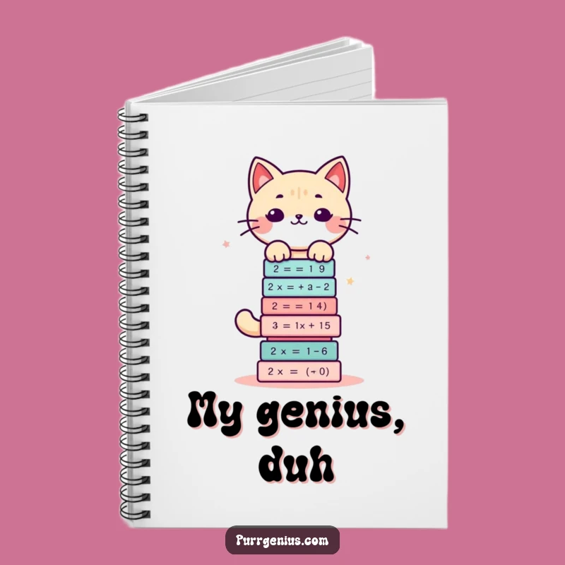 Funny Math Cat Notebook: Jot Down Ideas with Hilarious Formulas!