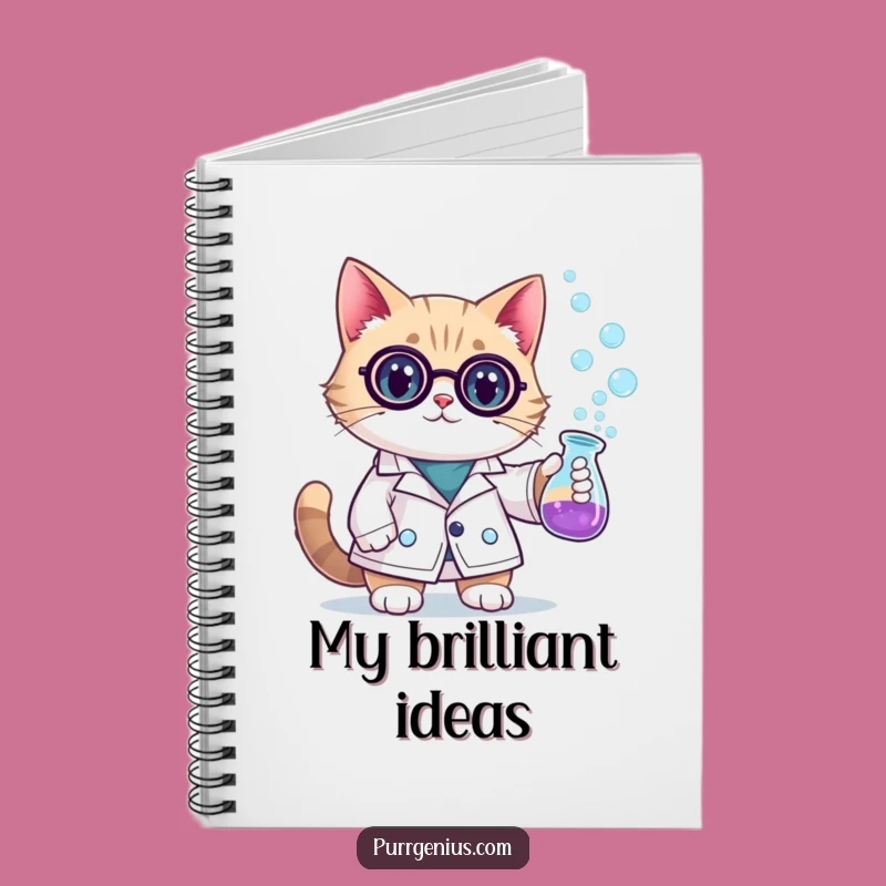 Funny Scientist Cat Notebook: Jot Down Your Brilliant Ideas with This Hilarious Feline Journal
