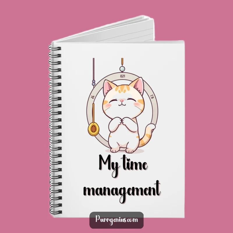 Funny Time-Traveling Cat Notebook: Jot Down Every Moment with This Hilarious Journal