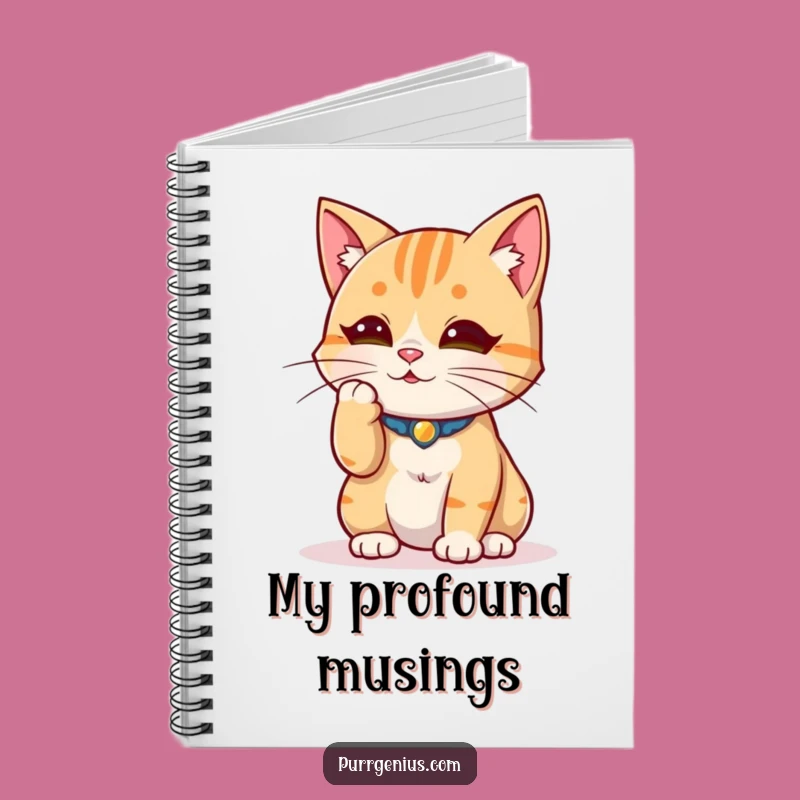 Funny Wise Cat Notebook: Capture Brilliant Thoughts with Feline Grace