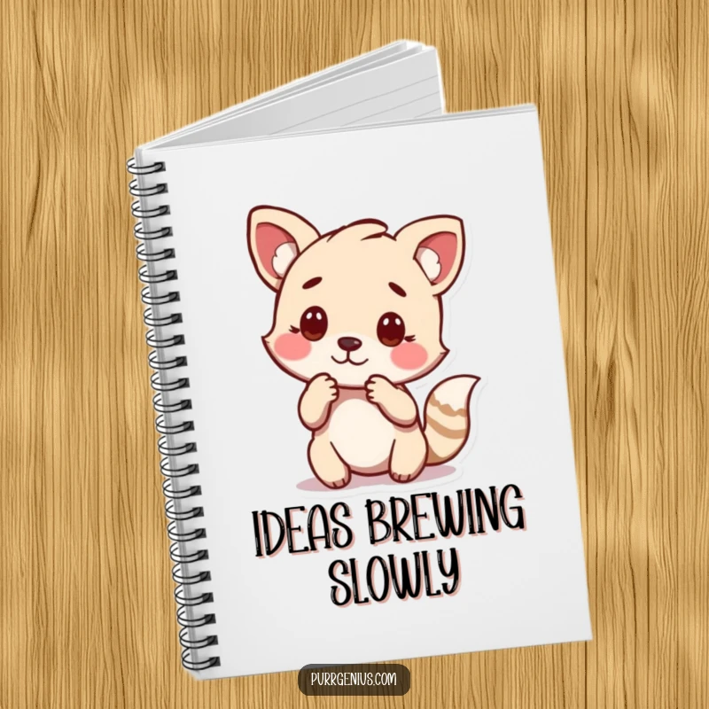 Funny notebook cover depicting an animal in a thoughtful pose, ideal for journaling profound ideas.