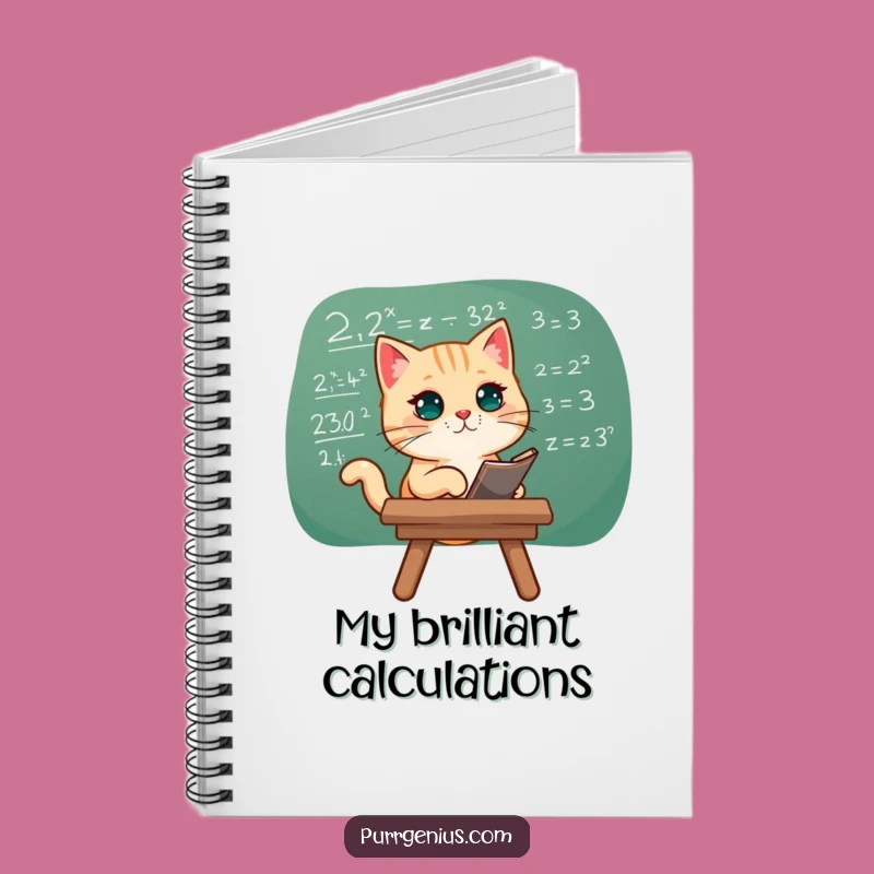 Funny Cat Math Equation Notebook: Jot Down Your Calculations