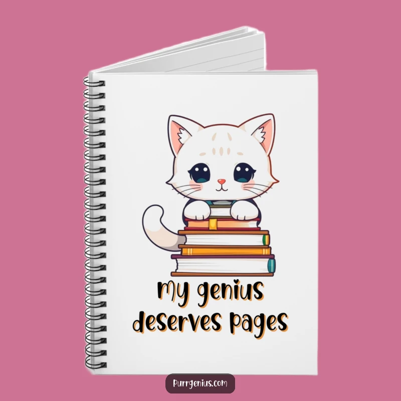 Funny Feline Scholar Notebook: Record Your Brilliant Ideas