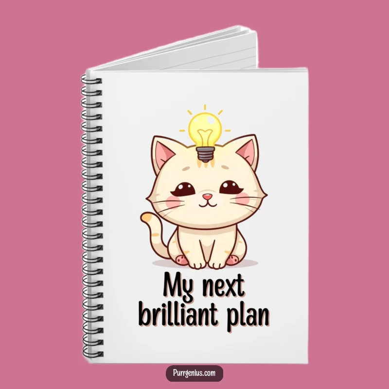 Funny Cat Lightbulb Notebook: Capture Your Brilliant Thoughts