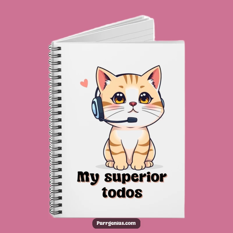 Funny Boss Cat Notebook: Directive Journal, Clever Gift for Managers