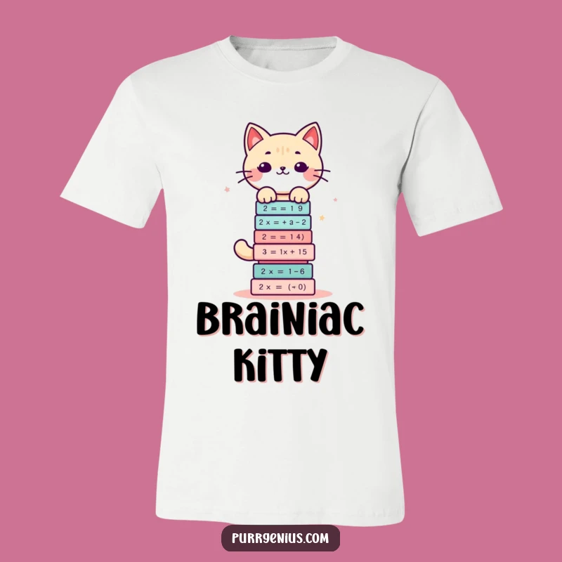 Funny Math Cat T-Shirt: Wear Your Brainy Humor with Pride!