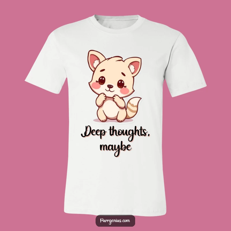 Funny Animal Thoughtful Pose T-Shirt: Wear Your Wisdom