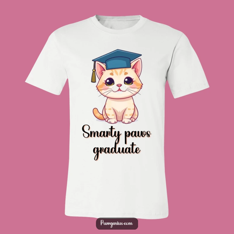 Funny Cat Graduation Cap T-Shirt: Wear Your Diploma in Style